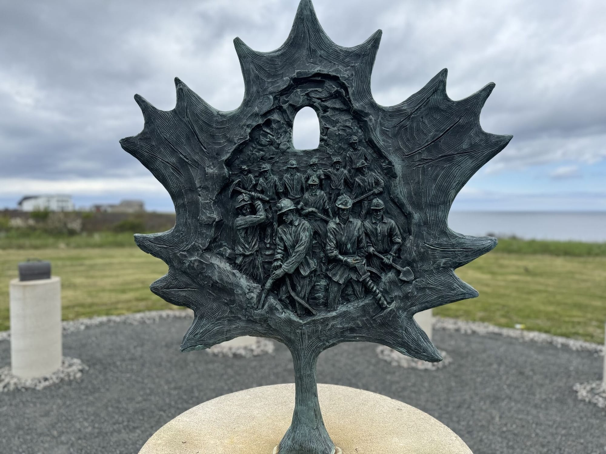 for the memory of Lost Miners - monument in Glace Bay